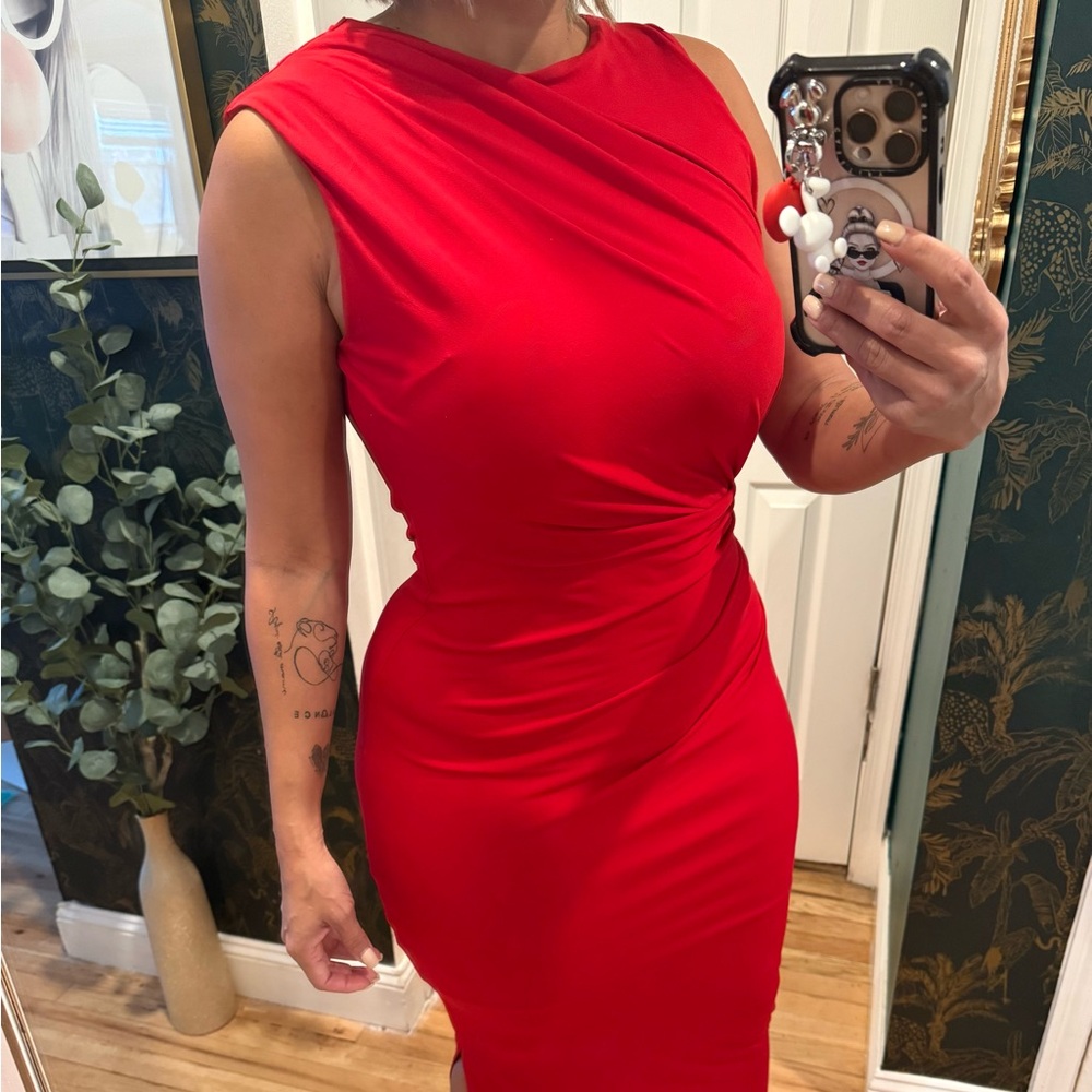 Sam Edelman One Shoulder Red Dress